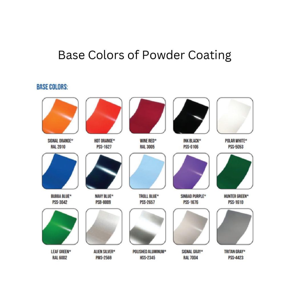 powder coating base colors