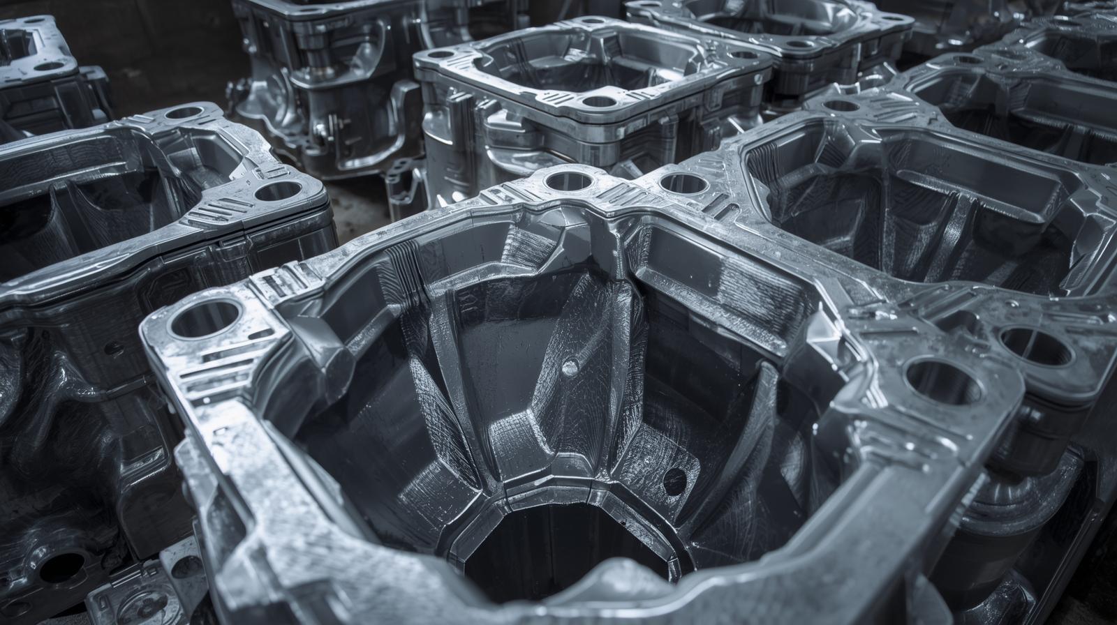 What Is Cast Aluminum? What You Need to Know 2 Aluminum casting molds shaping molten metal process